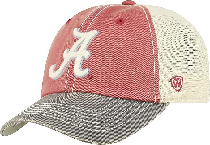Collegiate Mesh Offroad Adjustable Hats (US, Alpha, One Size, Alabama A)