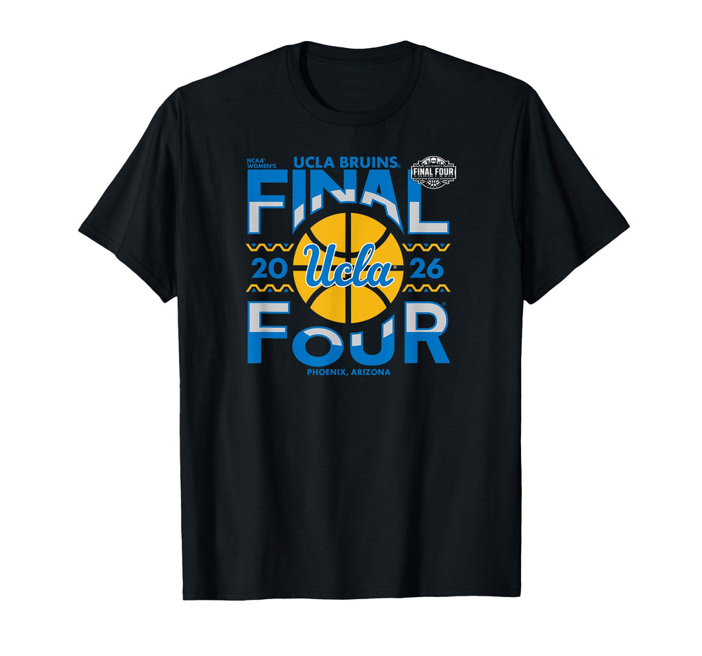 UCLA Bruins Final Four 2026 Women's Basketball Black T-Shirt