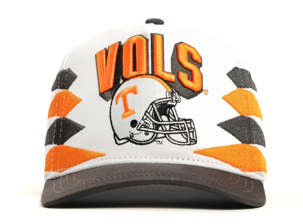 Dyme Lyfe Mens Tennessee Diamond Retro Logo Snapback Hat OSFM White