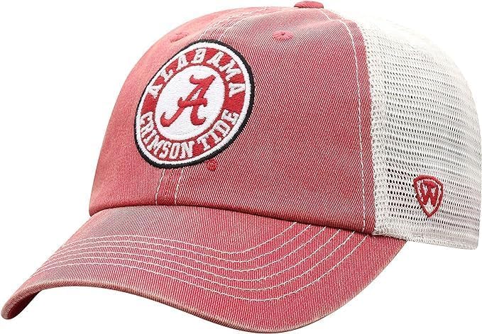 Collegiate Vintage Design Adjustable Hats (US, Alpha, One Size, Alabama Round Icon)