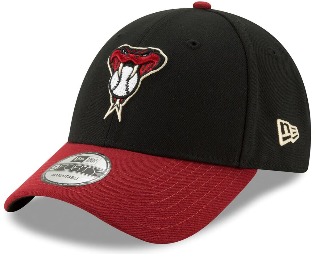 New Era Unisex-Adult MLB The League 9FORTY 2-Tone Adjustable Hat Cap One Size Fits All - Arizona Diamondbacks Black Red