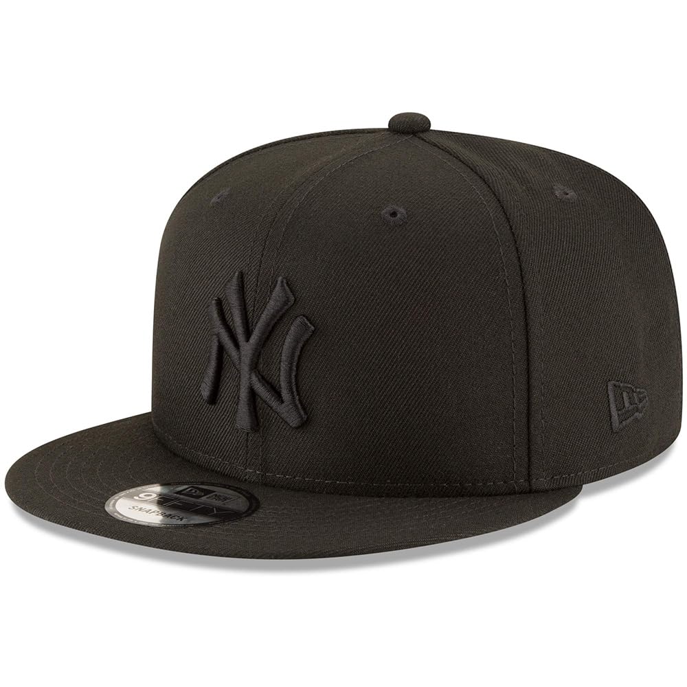 New Era MLB 9FIFTY Black Adjustable Snapback Hat Cap One Size Fits All (New York Yankees)