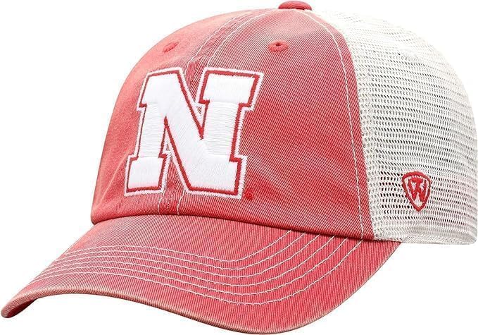 Collegiate Vintage Design Adjustable Hats (US, Alpha, One Size, Nebraska)