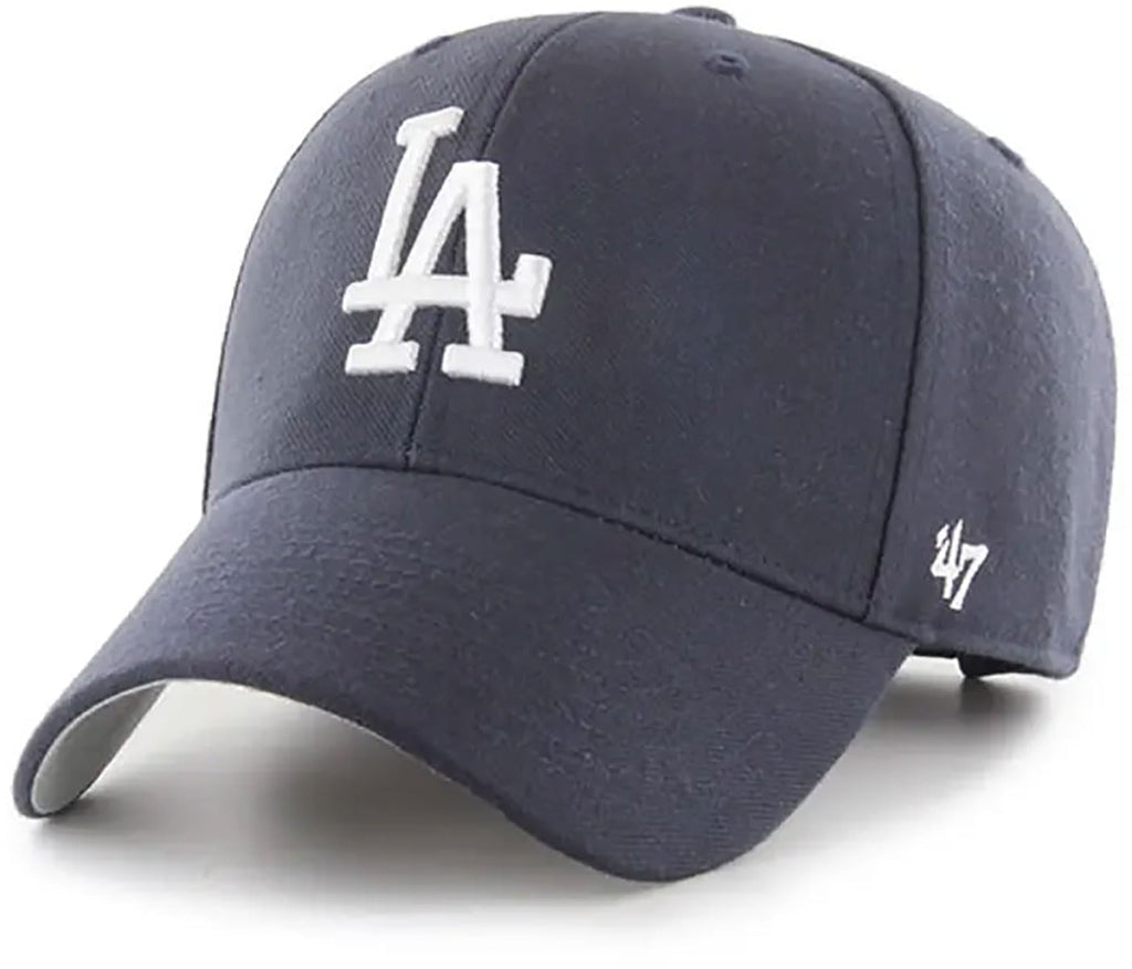 47 Los Angeles Dodgers Hat Mens Womens MVP Adjustable Cap, Navy Blue