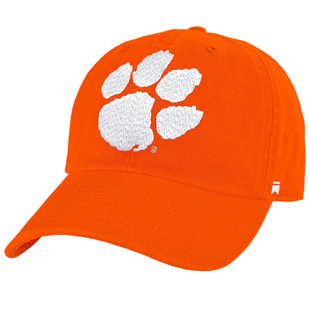 Clemson University Tigers Team Logo Adult Dad Cap, Orange, One Size