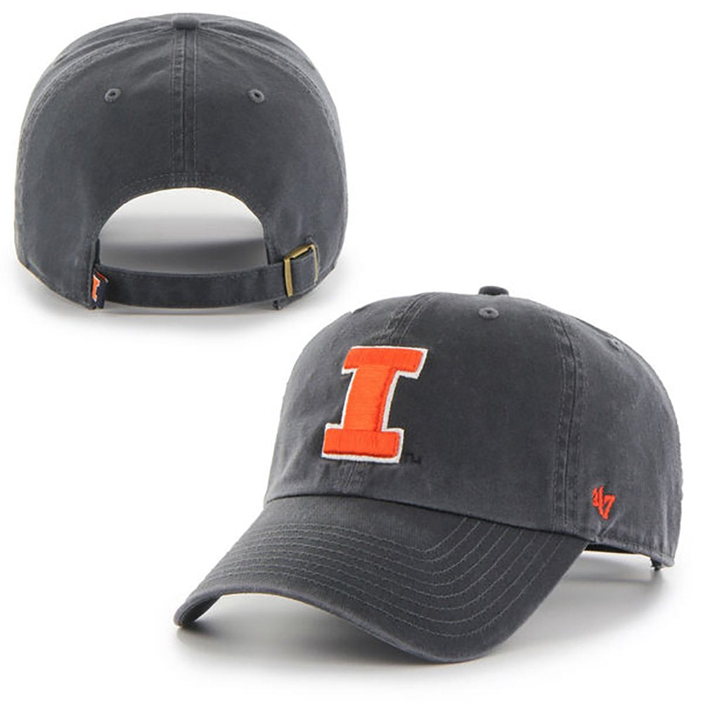 NCAA Illinois Illini Men's Clean Up Cap, Navy, One Size