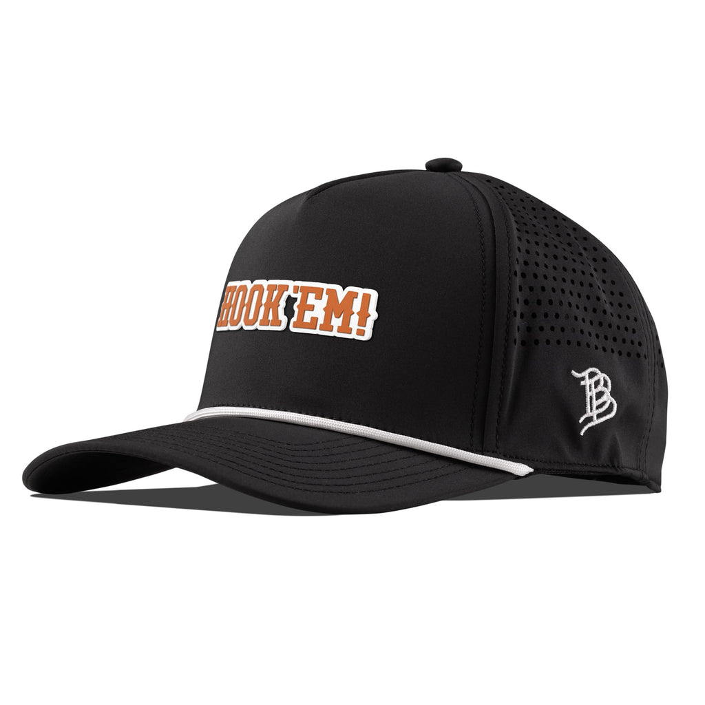 Branded Bills Officially Licensed x Texas Longhorns Black 5-Panel Hook'em Horns
