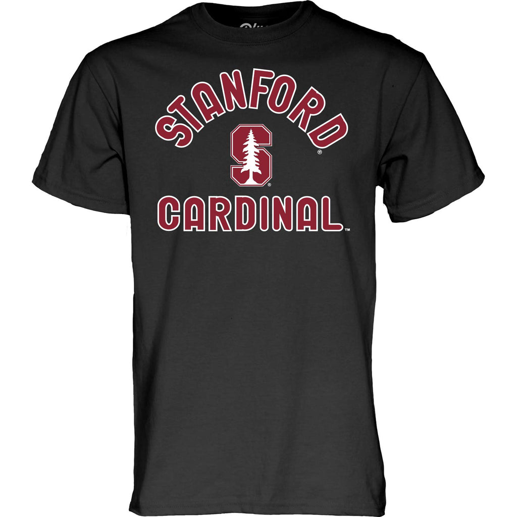 Blue 84 Men's Stanford Cardinal T Shirt Line Up Secondary Color, Stanford Cardinal Black, XX-Large