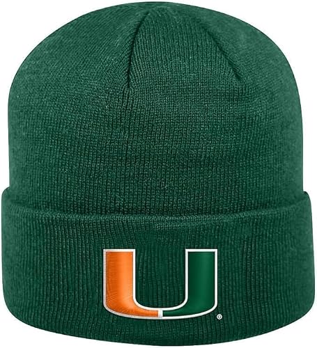 Collegiate Cuffed Knit Beanie Hats (US, Alpha, One Size, Miami)