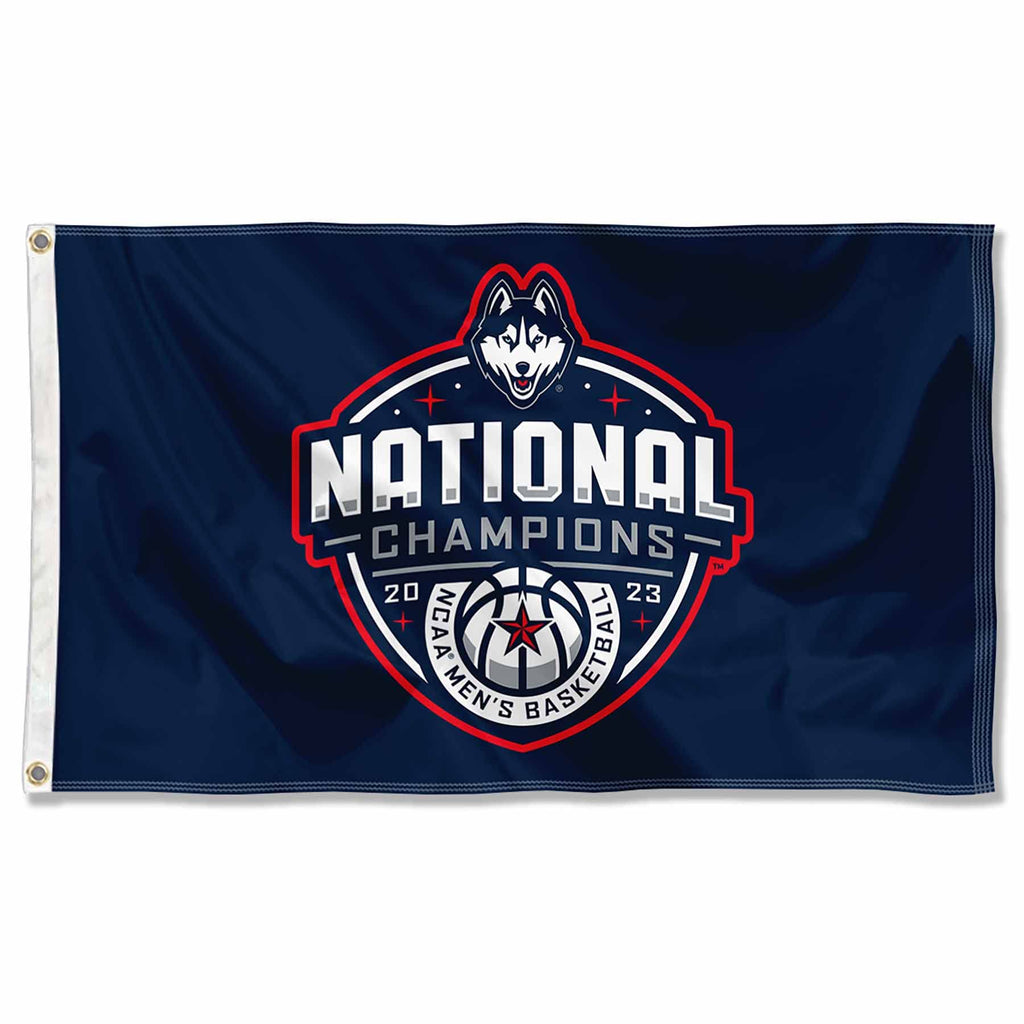 Connecticut Huskies UCONN Mens Basketball National Championship 3x5 Grommet Flag