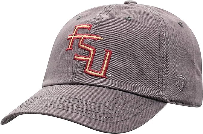 Florida State Collegiate Adjustable Hats (Adjustable Hat, Florida State FSU Grey)