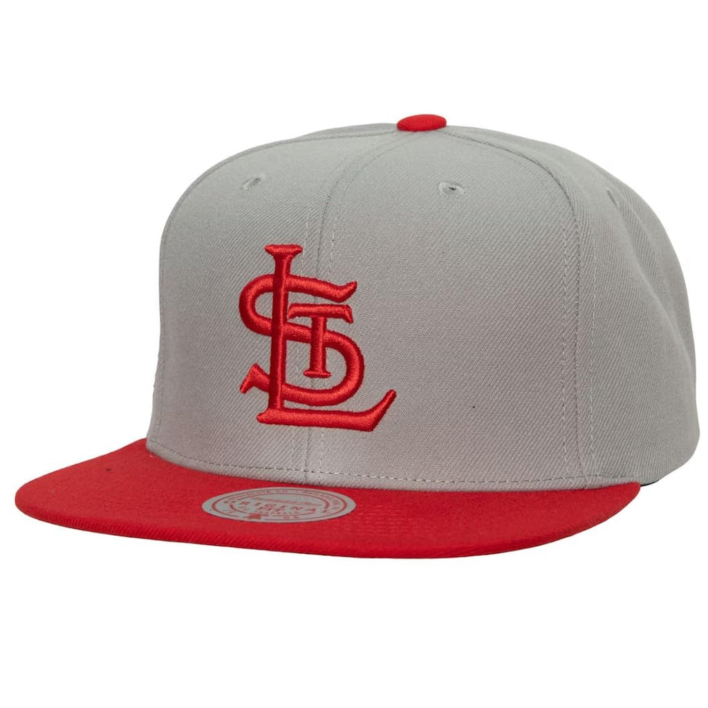 Mitchell & Ness St. Louis Cardinals Cooperstown MLB Away Snapback Hat Cap, Gray