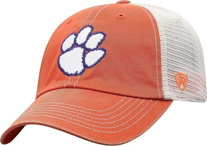 Collegiate Hats - Fitted Caps Adjustable Hats and Snapbacks Available (Adjustable Hat, Clemson Logo Vintage)