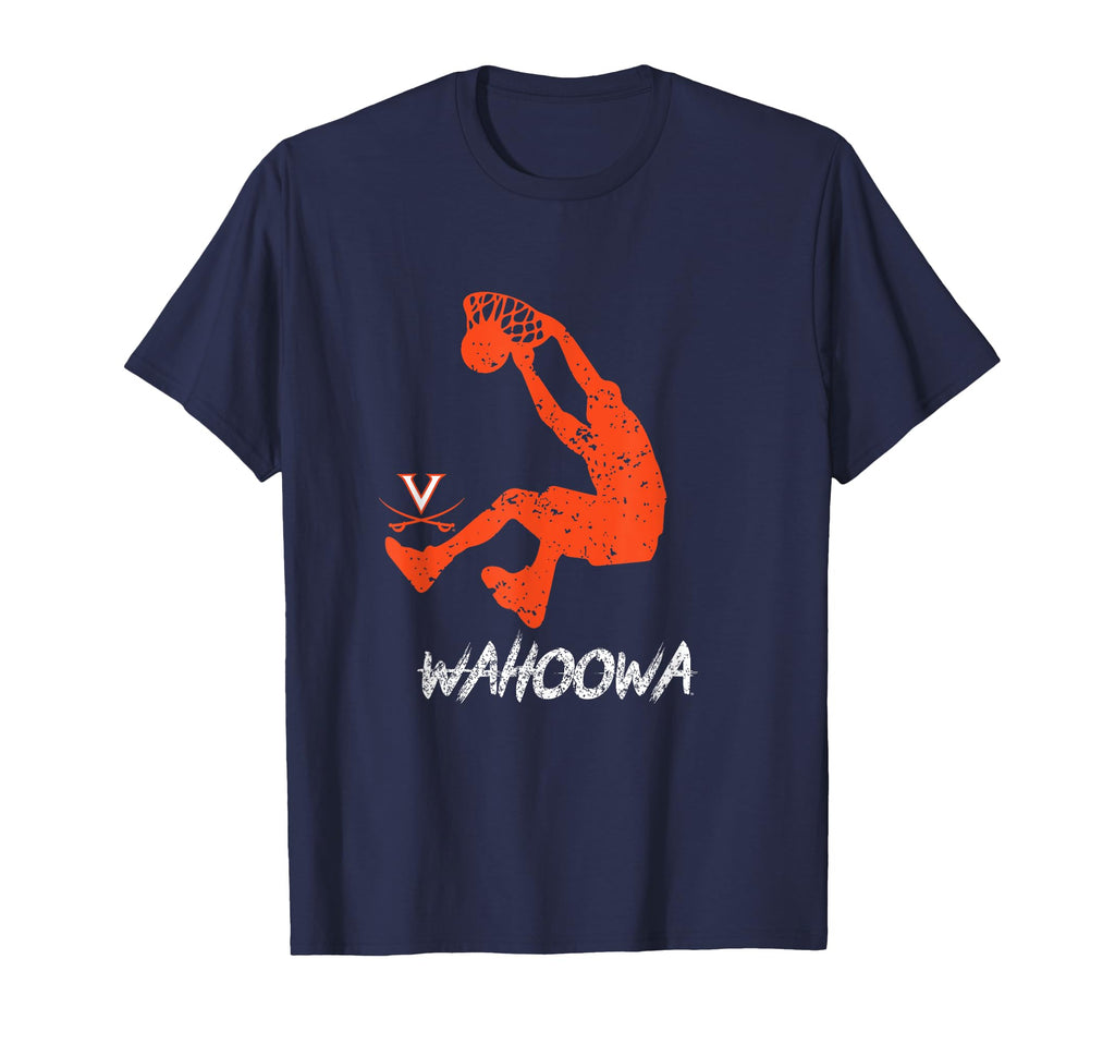 Virginia Cavaliers Distressed Basketball Player T-Shirt