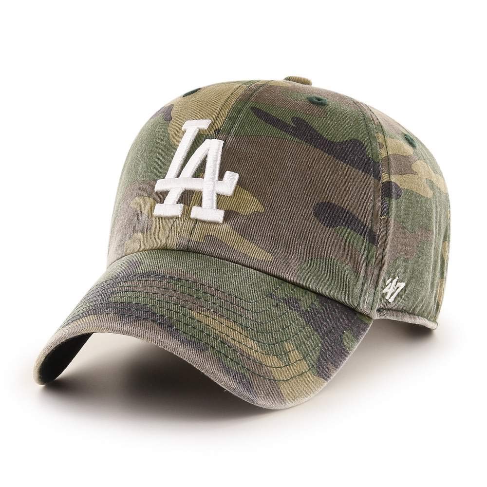 47 MLB Camo Clean Up Adjustable Hat, Adult One Size Fits All (Los Angeles Dodgers Camo)