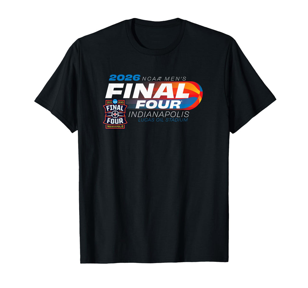 NCAA Final Four 2026 Men's Basketball Indianapolis Black T-Shirt