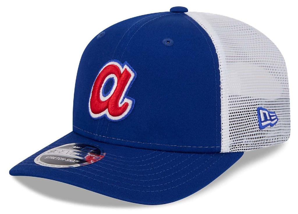 New Era Atlanta Braves Cooperstown Trucker 9Seventy Snapback Adjustable Hat Blue