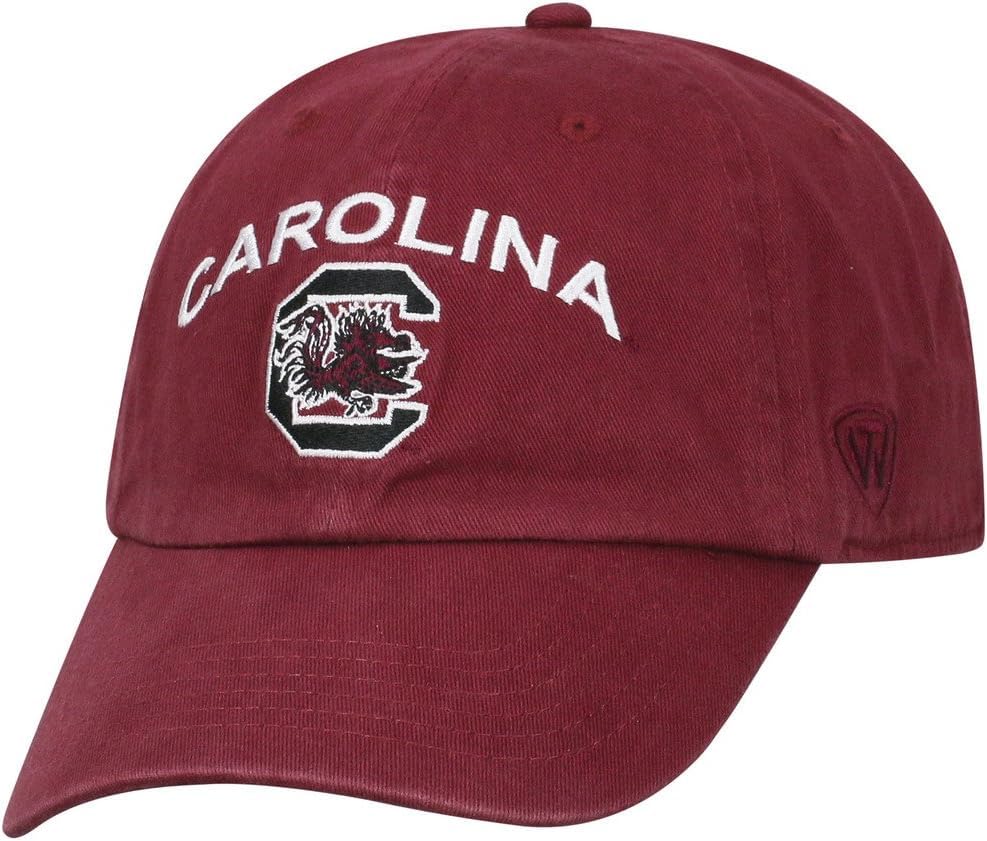 Pro Sport Collegiate Hats - Fitted Caps Adjustable Hats and Snapbacks Available (Adjustable Hat, South Carolina Arch Icon)