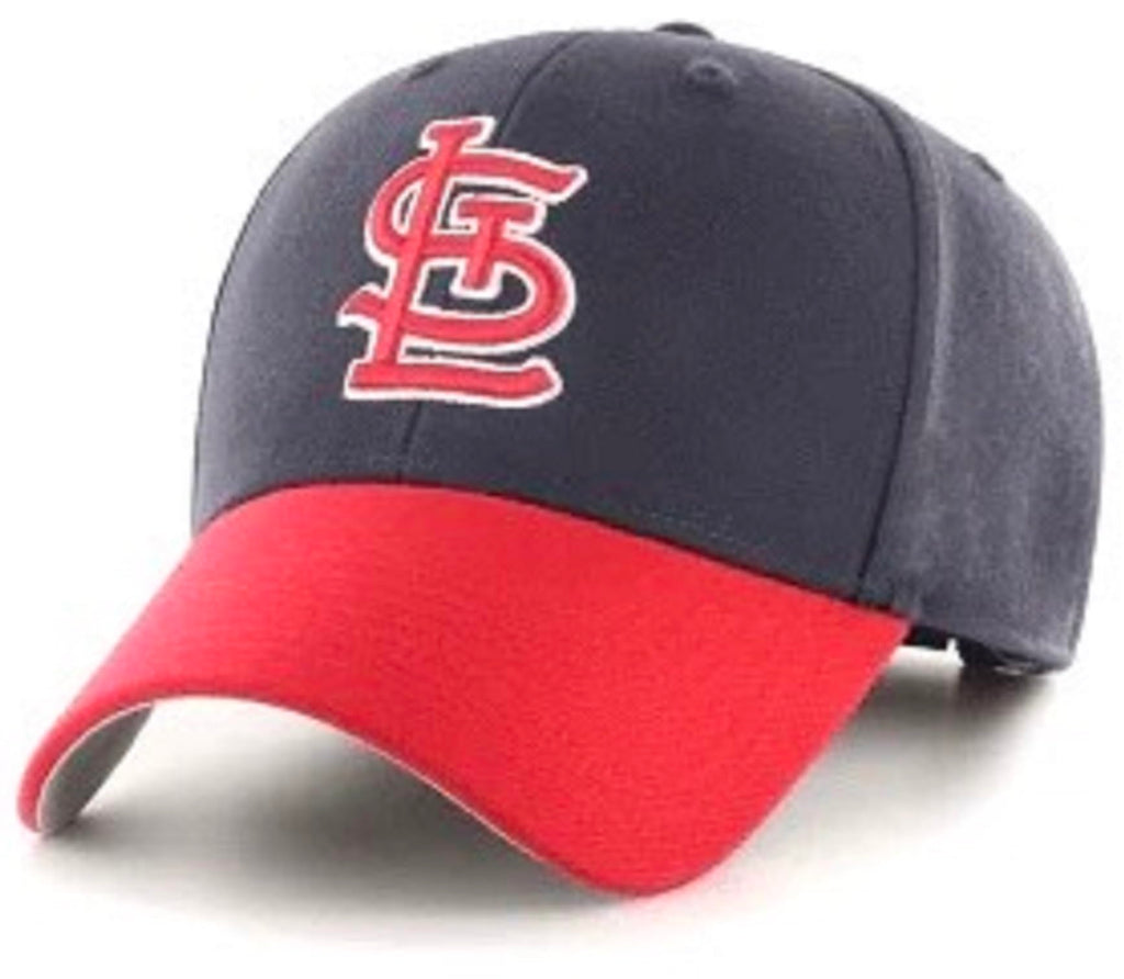 Officially Licensed St. Louis Baseball Hat Classic MVP Adjustable STL Team Logo Embroidered Structured Two-Tone Cap