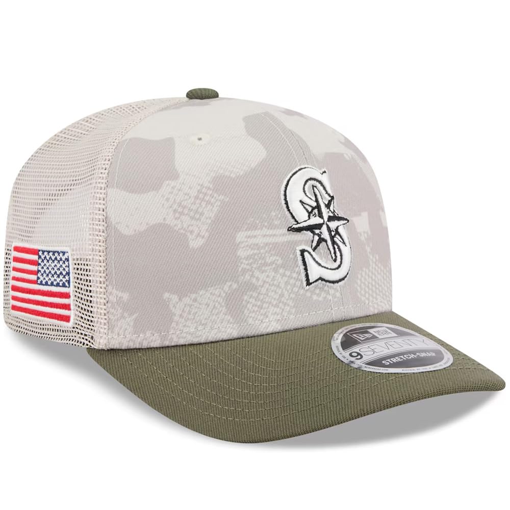 New Era Seattle Mariners 9SEVENTY 2025 Armed Forces Day Snapback Cap, Adjustable Hat