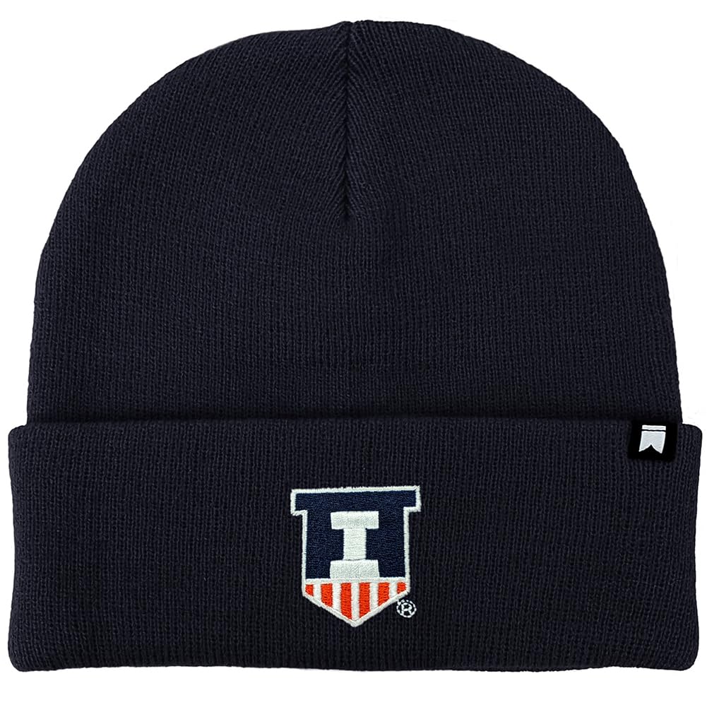 Campus Lab Official University of Illinois Mascot Knit Beanie - Unisex for Men and Women