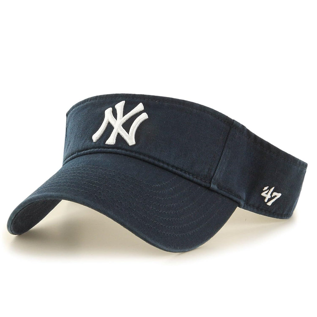 47 MLB Unisex-Adult Clean Up Adjustable Visor Hat (US, Alpha, One Size, New York Yankees - Navy)
