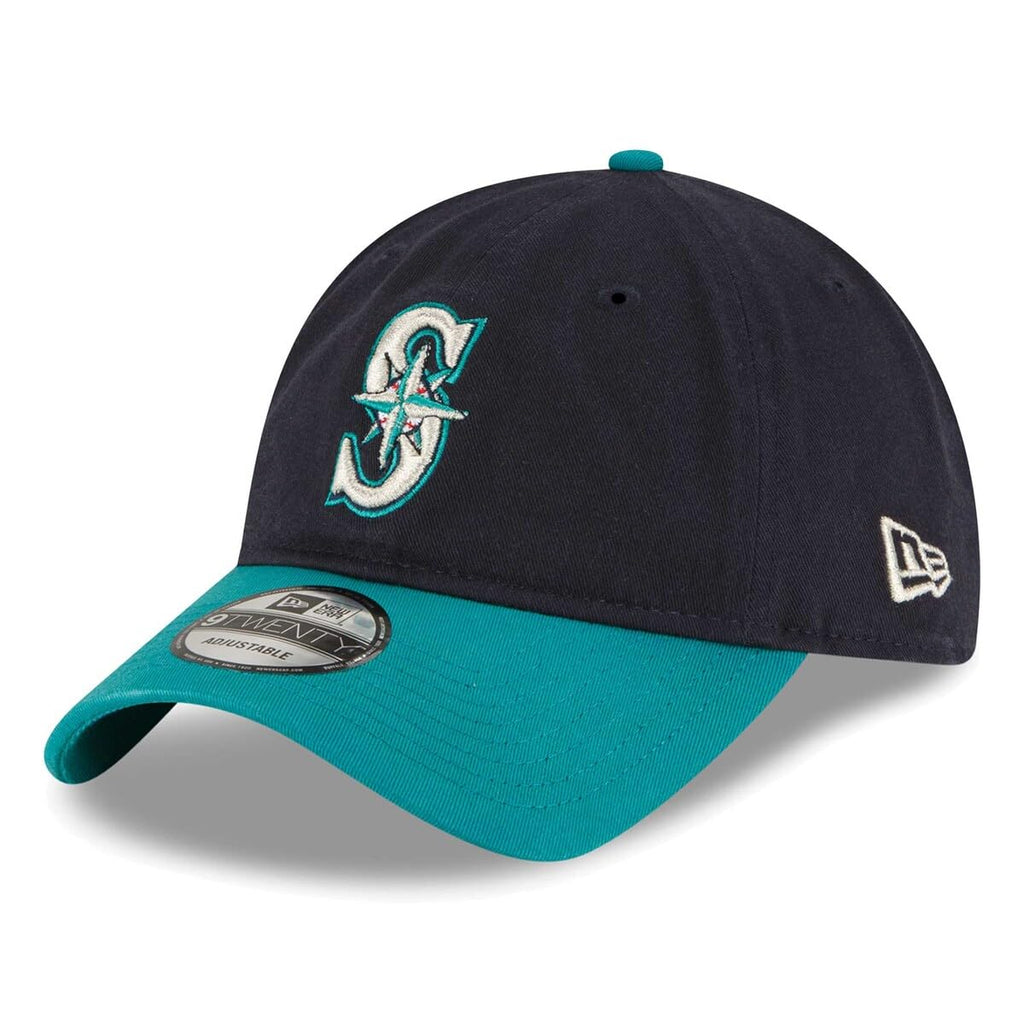 New Era MLB Core Classic 9TWENTY 2-Tone Adjustable Hat Cap One Size Fits All (US, Alpha, One Size, Seattle Mariners)
