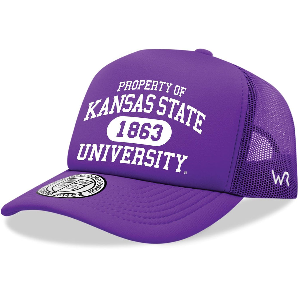 Kansas State University Wildcats K-State NCAA Trucker Mesh Snapback Cap Hat Purple