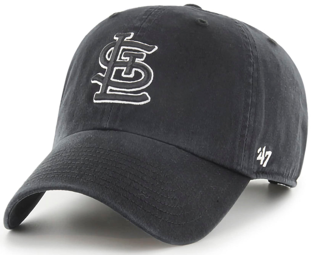 '47 St. Louis Cardinals Adjustable Cap Clean Up MLB, Black, One Size