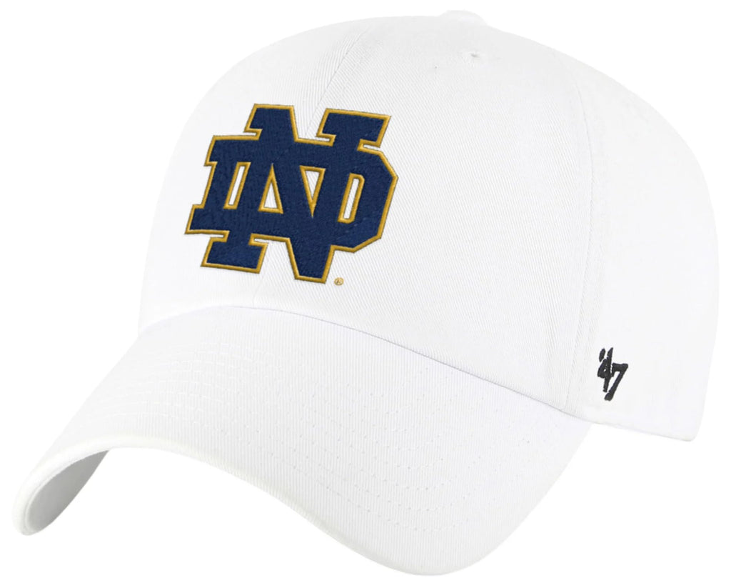 Campus Hats Zephyr Notre Dame Irish White Mesh Volley Adult MensWomensYouth Trucker Mesh Adjustable Baseball Visor HatCap, One Size