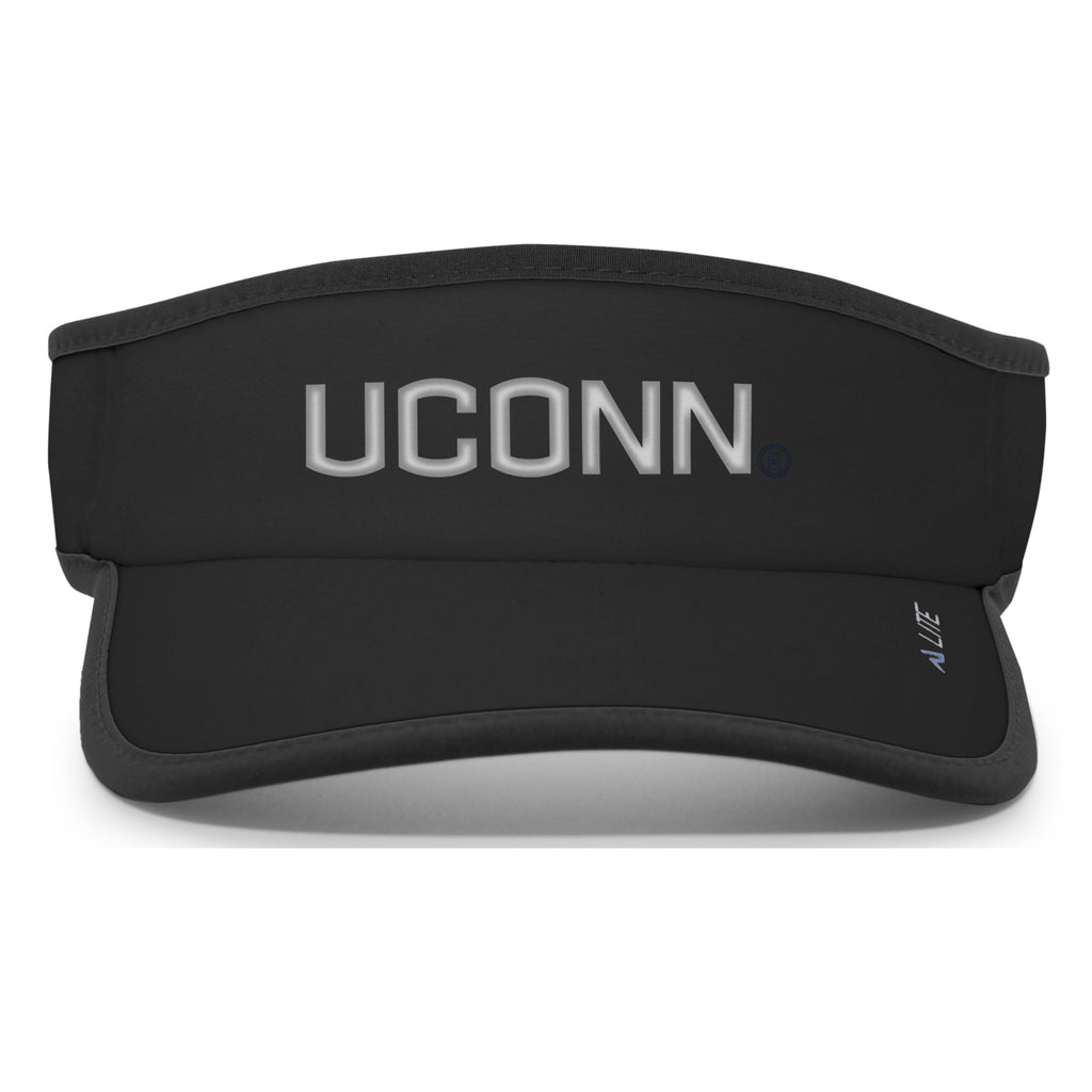 Pacific Headwear NCAA UConn Lite Series All-Sport Active Visor, OS