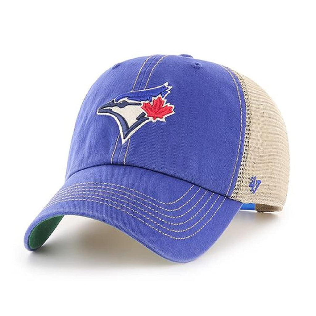 '47 MLB Trawler Mesh Clean Up Adjustable Hat, Adult One Size Fits All (Toronto Blue Jays Blue)