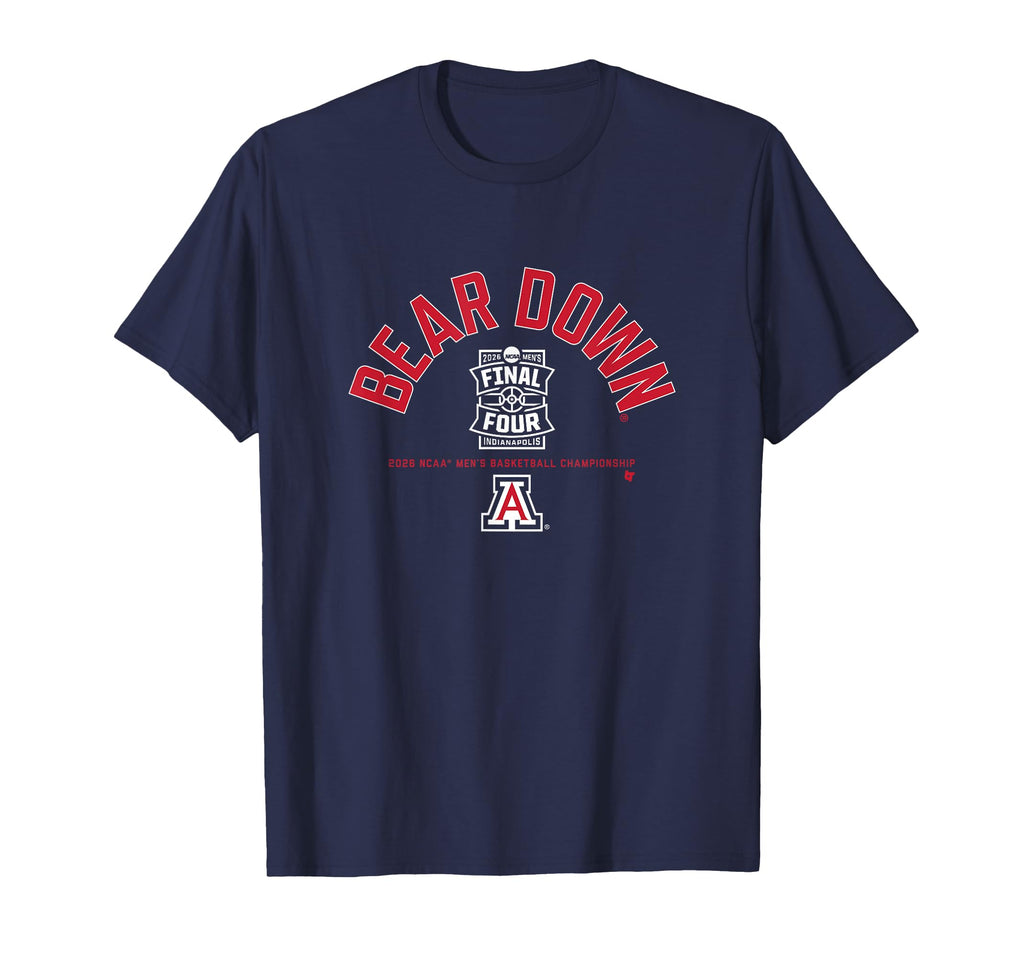 Arizona Wildcats MBB - Bear Down 2026 Final Four - NCAA T-Shirt