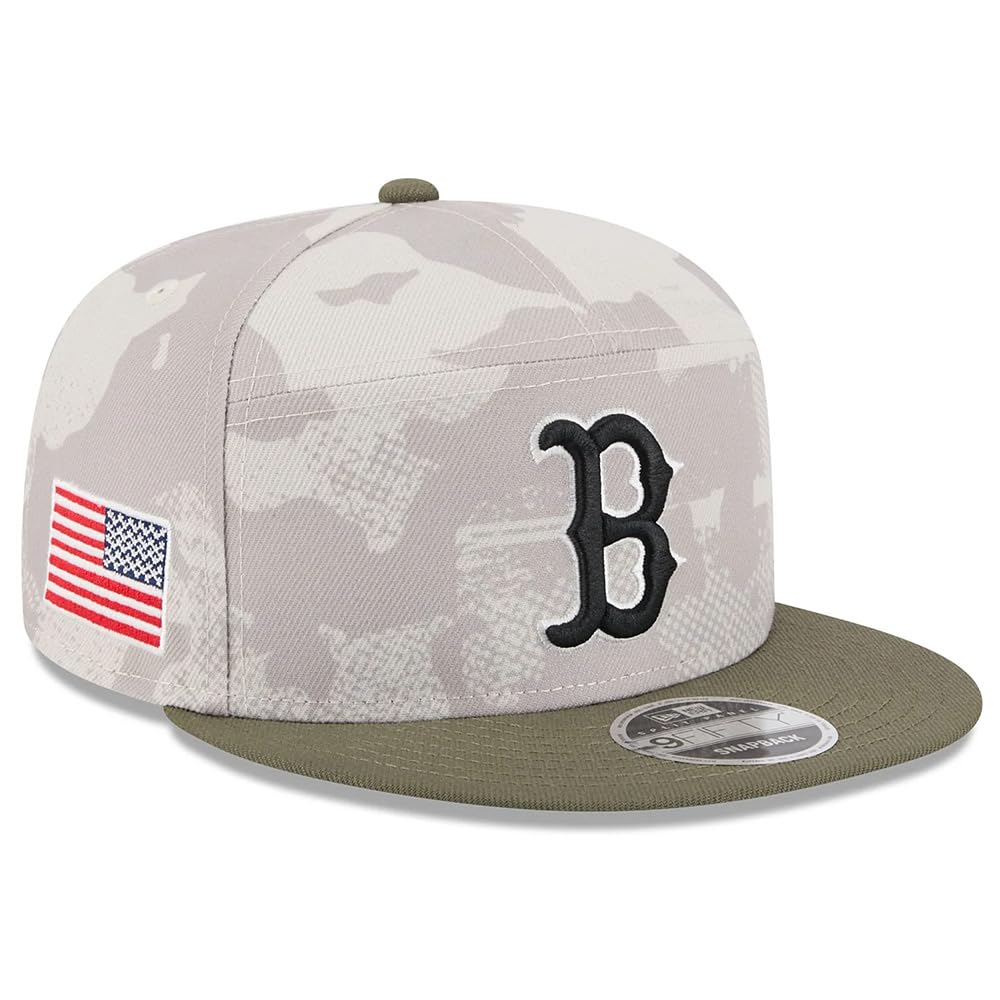New Era Boston Red Sox 9FIFTY 2025 Armed Forces Day Snapback Cap, Adjustable Hat