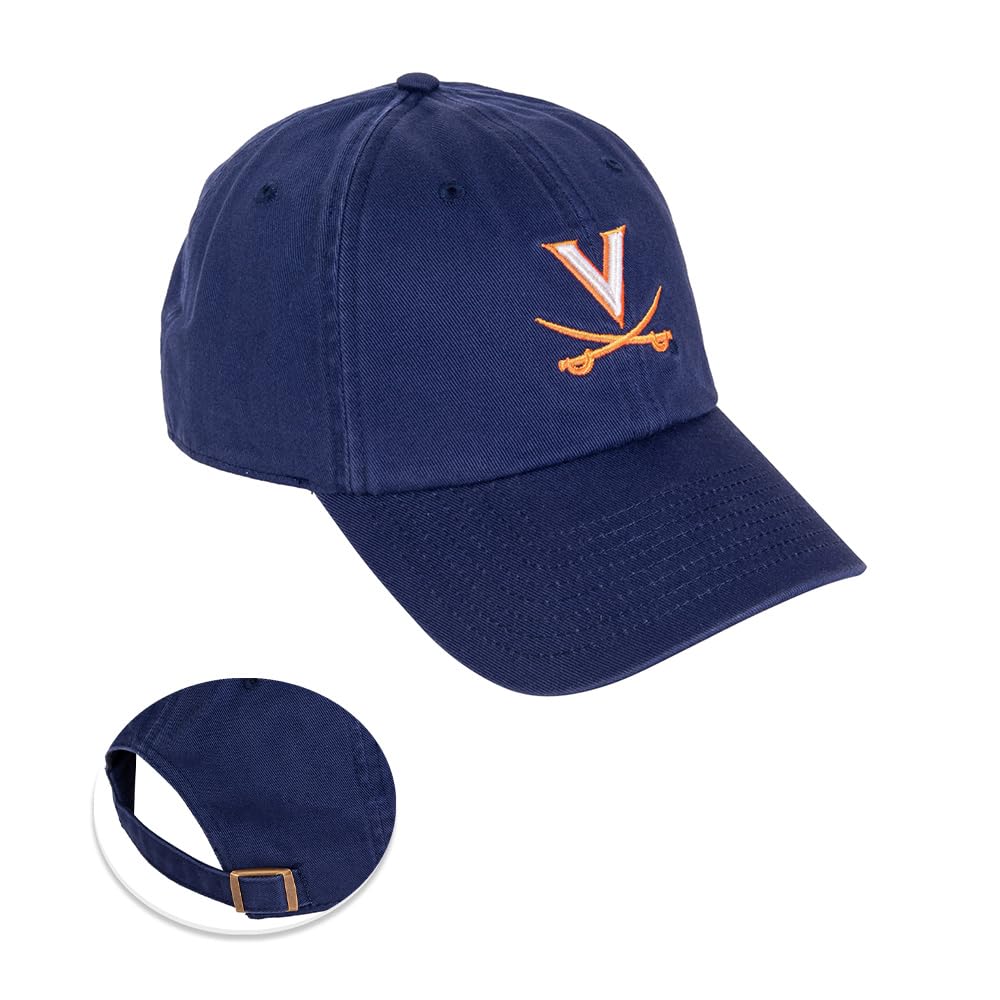 Desert Cactus University of Virginia Baseball Hat Cavalier Wahoos Brimmed Embroidered Cap Adjustable Cloth Strap Adult Type B