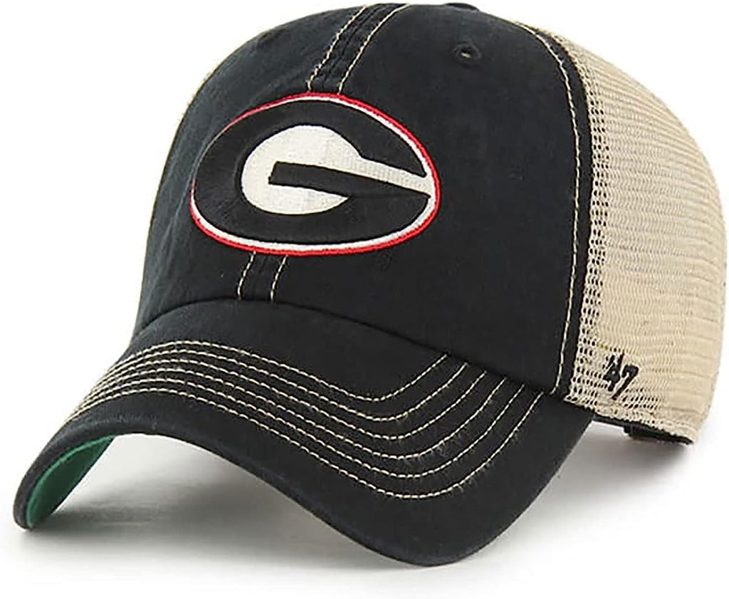 47 NCAA Trawler Mesh Clean Up Adjustable Hat, Adult One Size Fits All (Georgia Bulldogs)