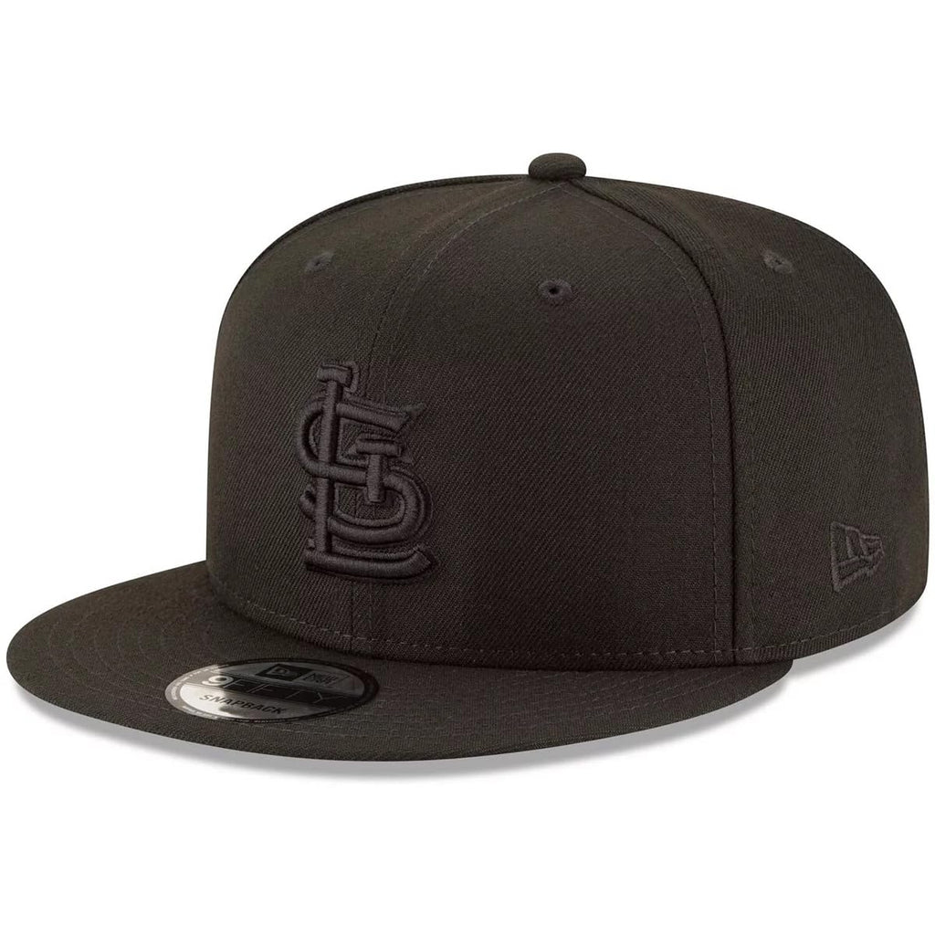 New Era MLB 9FIFTY Black Adjustable Snapback Hat Cap One Size Fits All (St. Louis Cardinals)