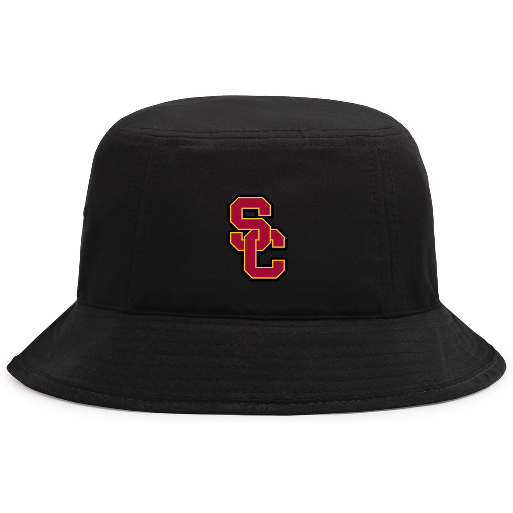 Pacific Headwear Men's NCAA Officially Licensed Bucket Hat – Lightweight Moisture-Wicking Polyester Fabric, USC Trojans