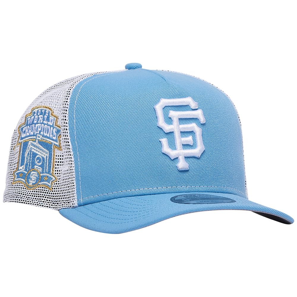 New Era SF San Francisco Giants 9FIFTY A-Frame Cooperstown Gold 2012 World Series Trucker Cap, Adjustable Hat