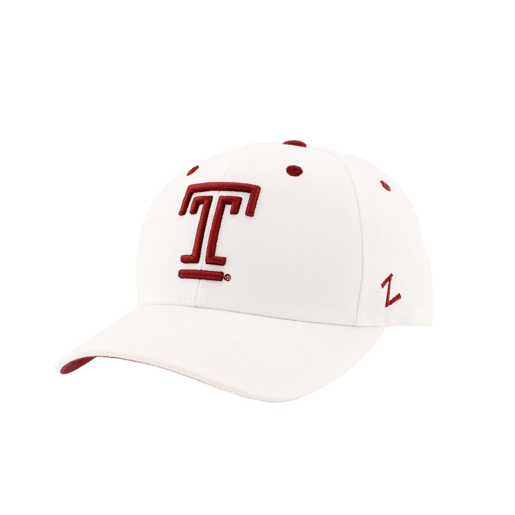 Temple Owls NCAA Officially Licensed Snapback Hat Competitor White