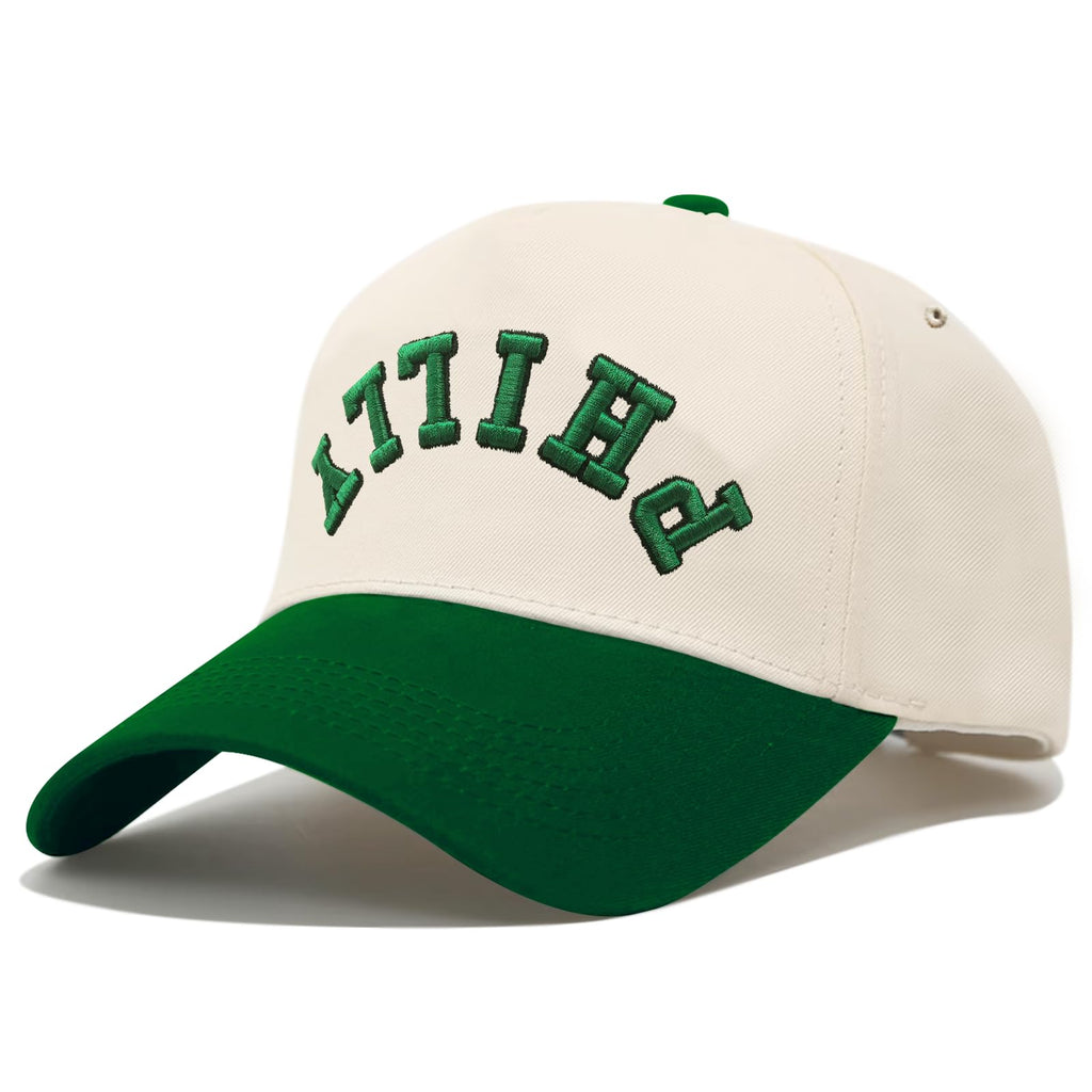 3D Embroidered Upside Down City Baseball Hat ，Adjustable Football Hat for Men Women Game Day Apparel Gifts