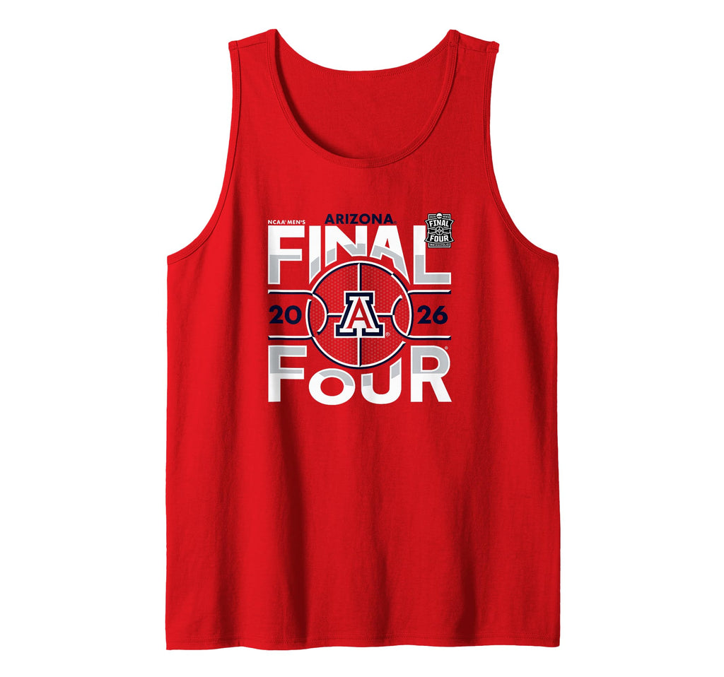 Arizona Wildcats Final Four 2026 Men's March Madness Logo Tank Top