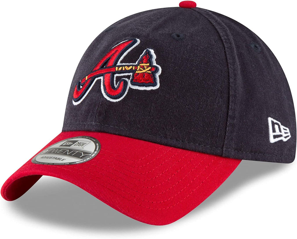 New Era MLB Core Classic 9TWENTY 2-Tone Adjustable Hat Cap One Size Fits All (Atlanta Braves)