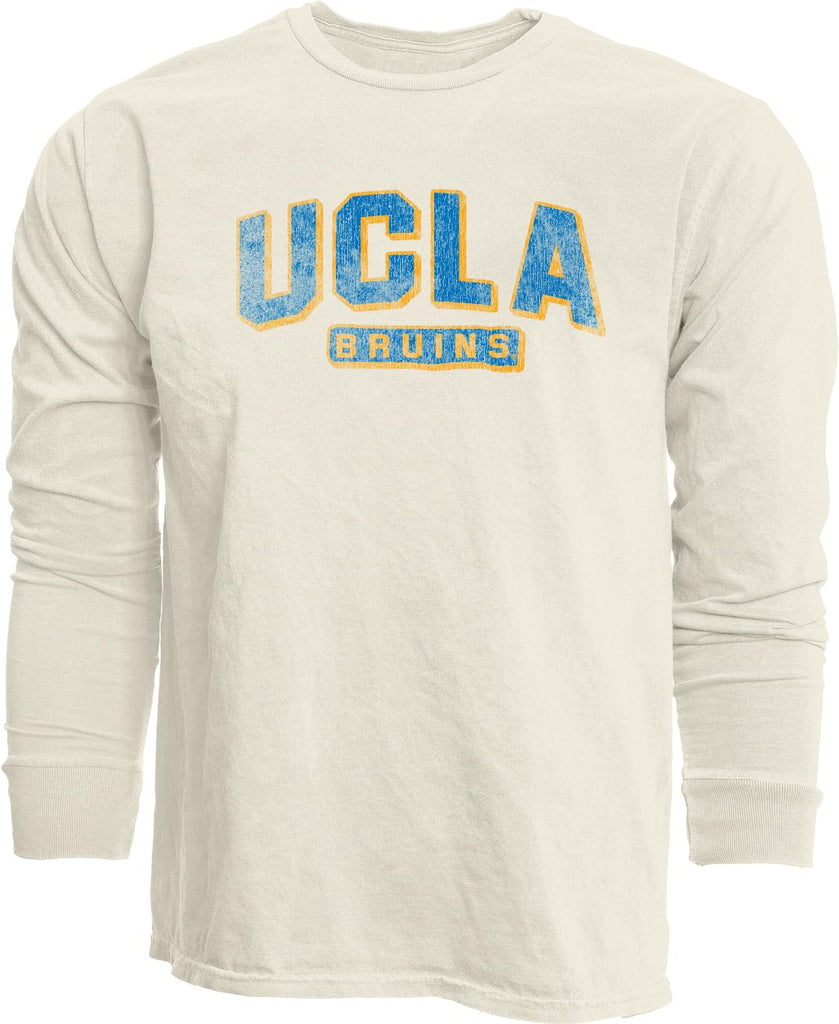 Blue 84 Standard NCAA Officially Licensed Long Sleeve T-Shirt Ivory Dyed Ringspun Vintage