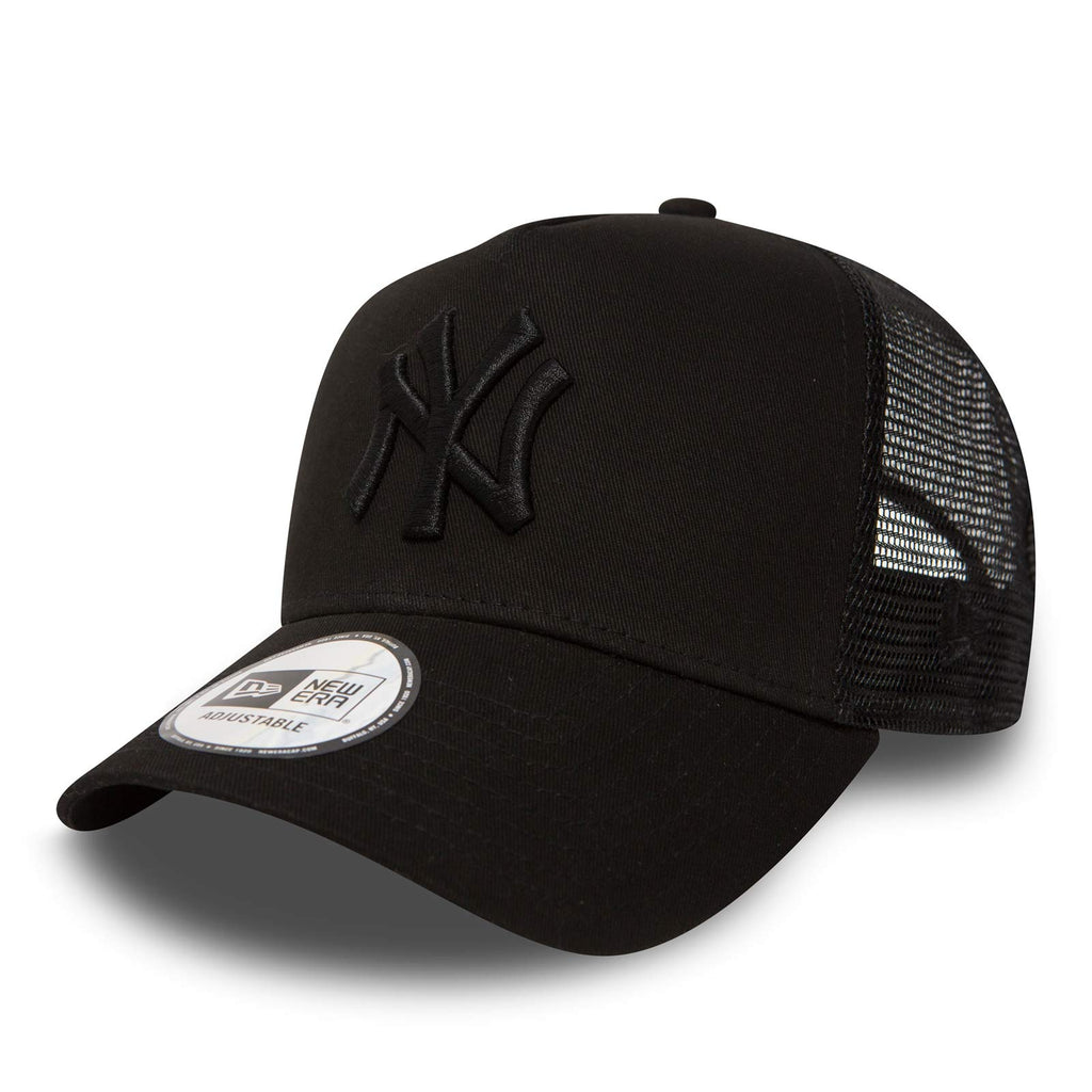 New Era New York Yankees MLB Tonal Mesh Olive A-Frame Adjustable Trucker Cap