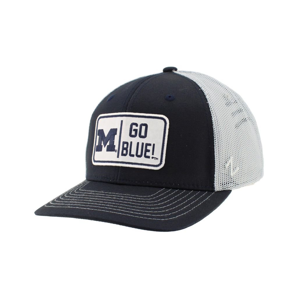 ZHATS Standard NCAA Officially Licensed Trucker Hat Dakota Patch Defer Team Color Gray