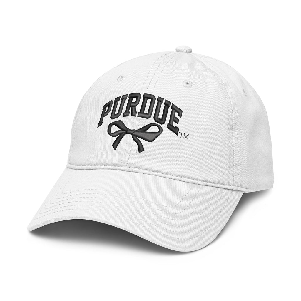 Purdue Boilermakers Bow Officially Licensed Adjustable Puff Embroidered Baseball Hat