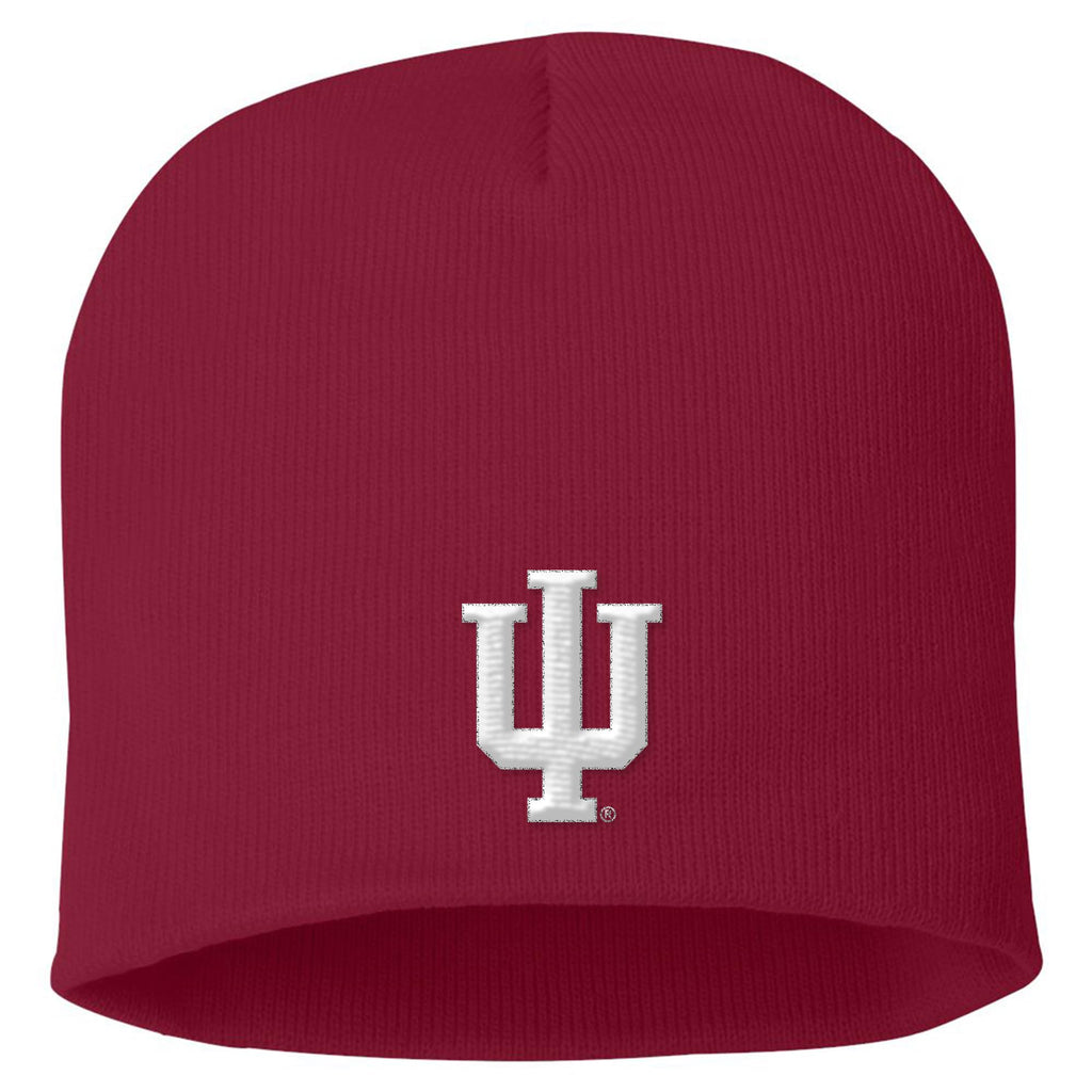 UGP Campus Apparel - BN508 - Indiana Hoosiers Primary Logo - Sports Team Beanie - One Size - Cardinal