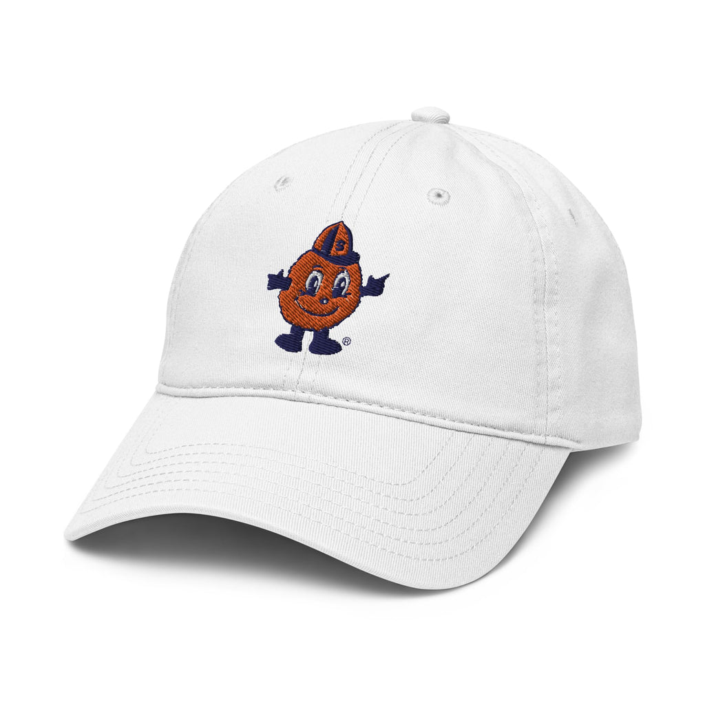 Syracuse Orange Mascot White Officially Licensed Adjustable Baseball Hat