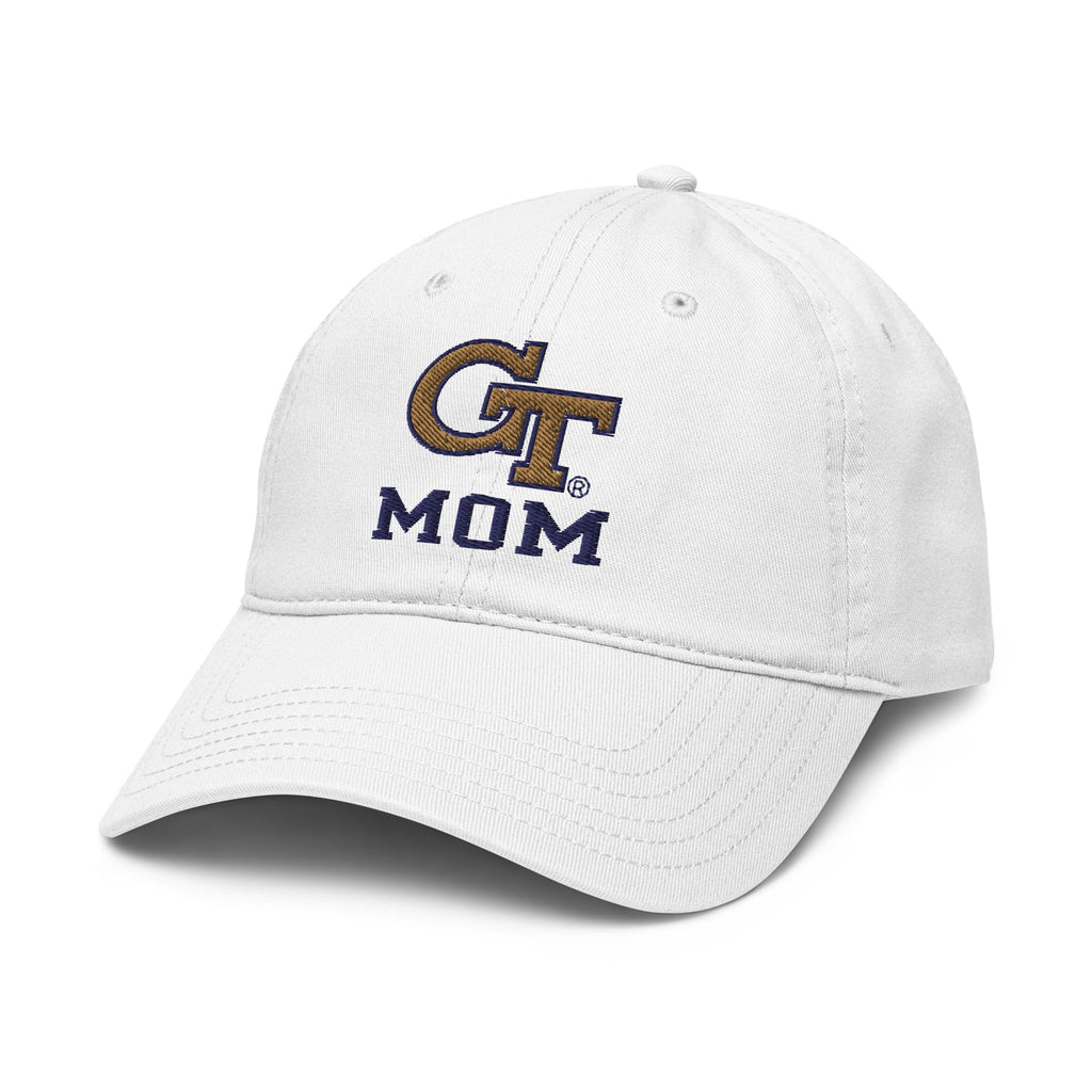 Georgia Tech Yellow Jackets Mom White Officially Licensed Adjustable Baseball Hat